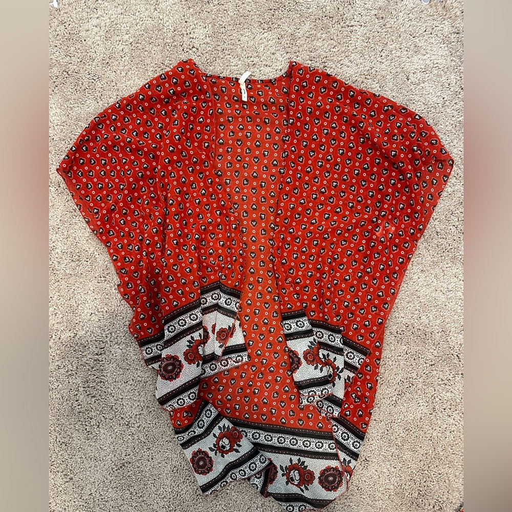 Red shawl/kimono